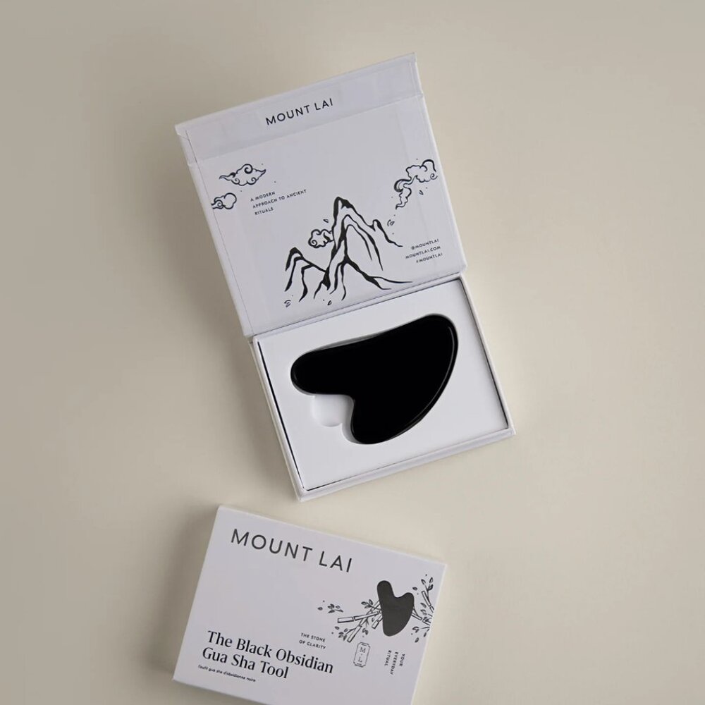 Mount Lai Black Obsidian Gua Sha Tool